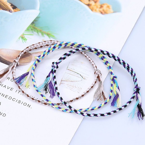 18 stycken snörarmband för tonårsflickor. Anklets för flickor