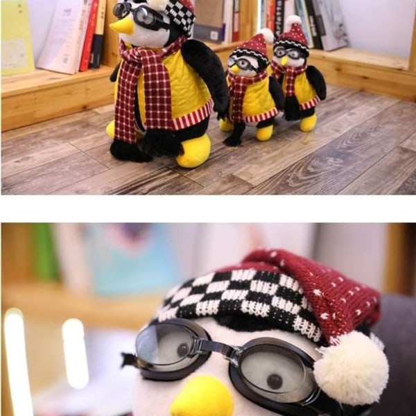 Penguin Hugsy Plyschleksak Vänner Joeys vän Hugsy kramar plyschdocka Rachel KLB