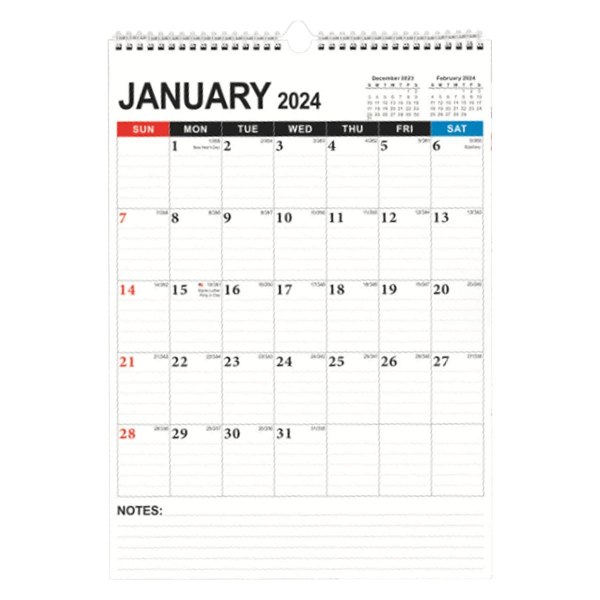 Veggkalender 2024-2025, januar 2024-juni 2025, 15 x 12, Highlight Fe Style1 KLB