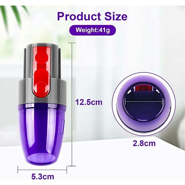 Luftmunstycke för Dyson V7 V8 V10 V11 V15 Dammsugare för att suga luft från dammsugarpåsar KLB