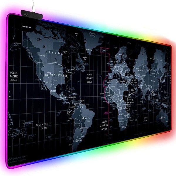 Udvidet RGB Gaming Mousepad, Ekstra Stor Gaming Mousepad til
