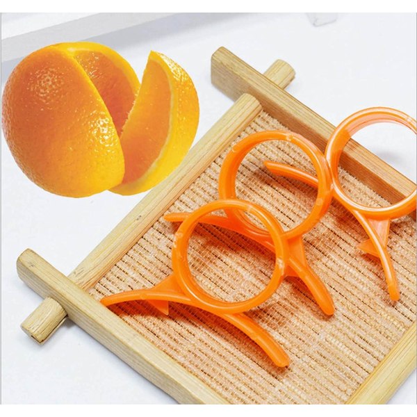 2 stk. Citrus Zester Peeler, Orange Peeler Citrus Remover Plast Skærer Nem Frugt Cutter Frugtåbner Gad-