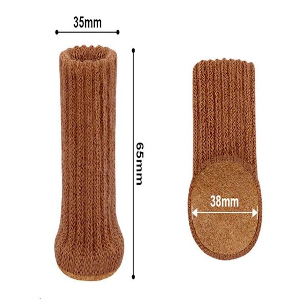 Stolsbensstrumpor Möbelstrumpor 24-pack Golvskydd Halkfria