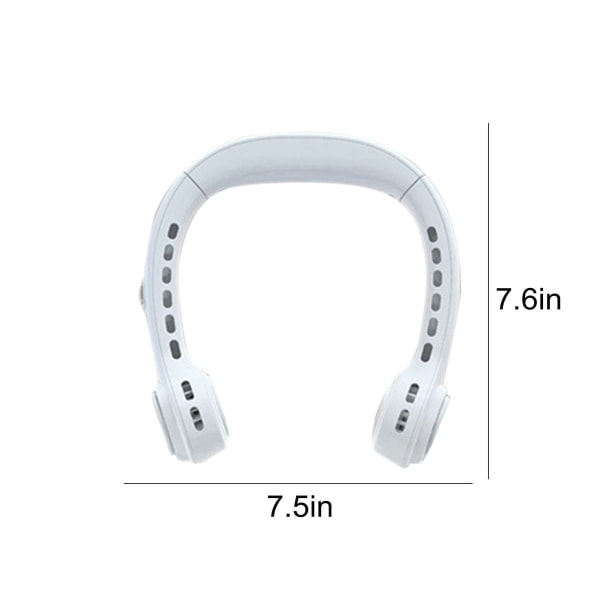 Portable Bladeless Neck Fan (White)