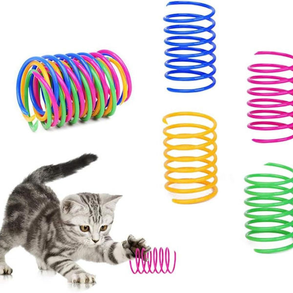 Katt spiralfjäder, Kreativ leksak för katter att döda tid KLB