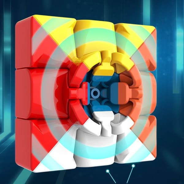 Turning Speedly Magic Cubes - 3x3 Puzzle Brain Toys (2 stykker) KLB