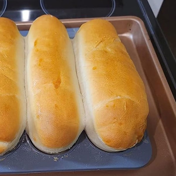 Silikone havregrynsform bageform til bagning af baguetter/hotdogboller, brødform