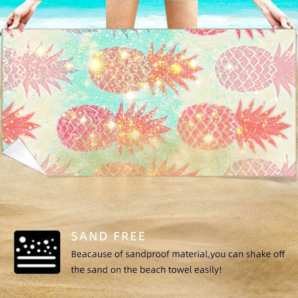 1 dubbelsidig loop ananas strandhandduk gränsöverskridande