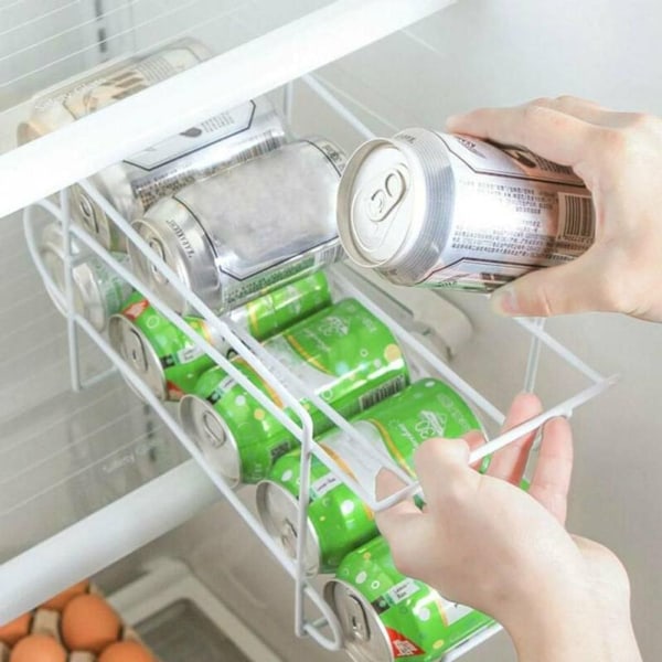 Dispenser til drikkevarer, øl, drikkevarer, opbevaringsstativ, dåseholder, køkkenstativ KLB