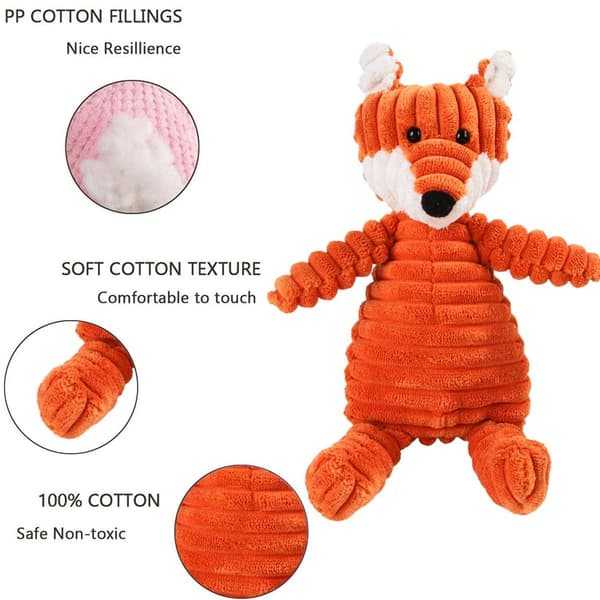 Koiran lelu, pehmoinen koiran lelu Squeaky patternFox KLB