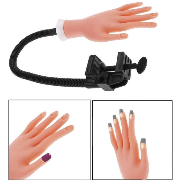 Negle øvelse model hånd, negle display manicure levering, fleksibel bevægelig