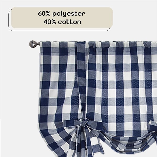 Ramie bomulls gallergaller för kök marinblå