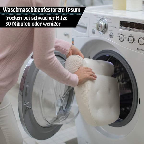 Idle Hippo badekar pute hode- og nakkepute, luksuriøst badekar &