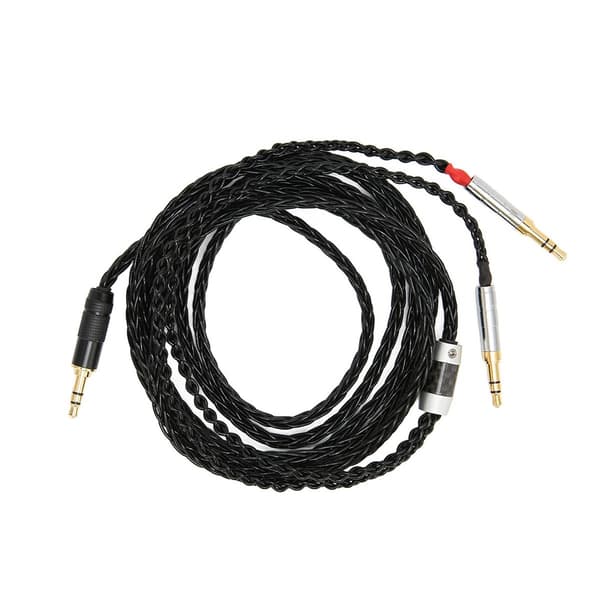 Hodetelefonkabel 3,5 mm plugg til 3,5 mm dobbelplugg gullbelagt KLB