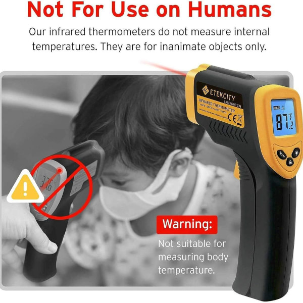 Infrapunamittari -50°C - 380°C IR-laserdigitaalinen lämpömittari
