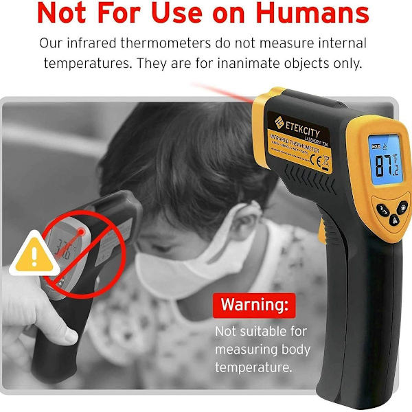 Infrarødt termometer -50°C til 380°C IR laser digitalt termometer