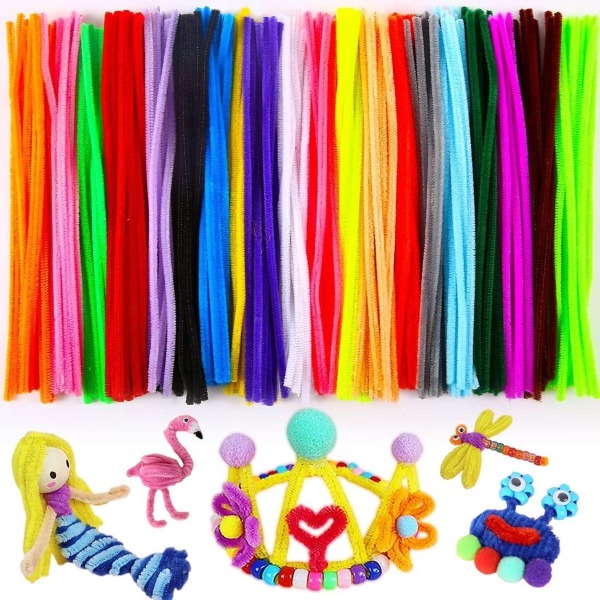 Pipe cleaners, pipe cleaner håndverk, håndverk for barn KLB