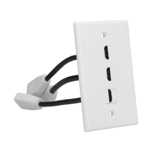 Ports 4K vægplade ABS multiport slidstærk holdbar KLB