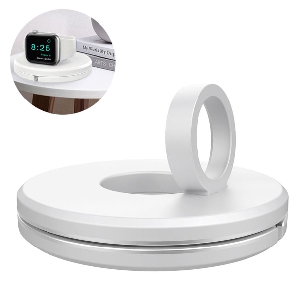 Apple Watch-ladestasjon Pop-up-kabelhåndteringsstativ Hvit KLB