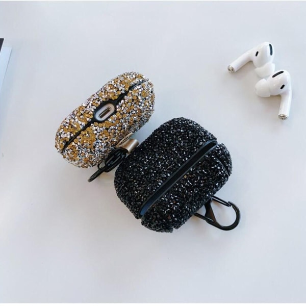 Timantti Bluetooth-kuulokkeiden kotelo suojaava kova kotelo musta