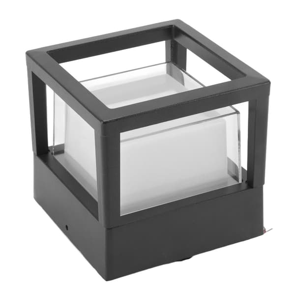Vedenpitävät LED-seinävalot, musta kuori, terassin aita KLB
