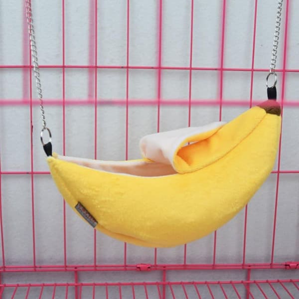 Banan hamster seng hus, hengekøye, lite dyr seng hus KLB
