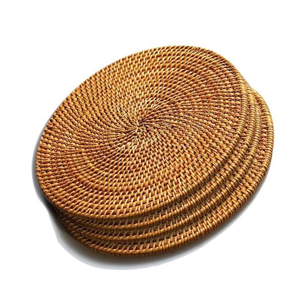 Rattan-alustat kuumille ruuille - Eristetyt kuumat alustat, kestävät kattilat KLB