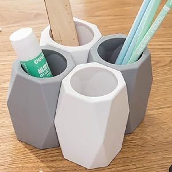 4 stk. silikone penneholder skrivebords blyantholder KLB