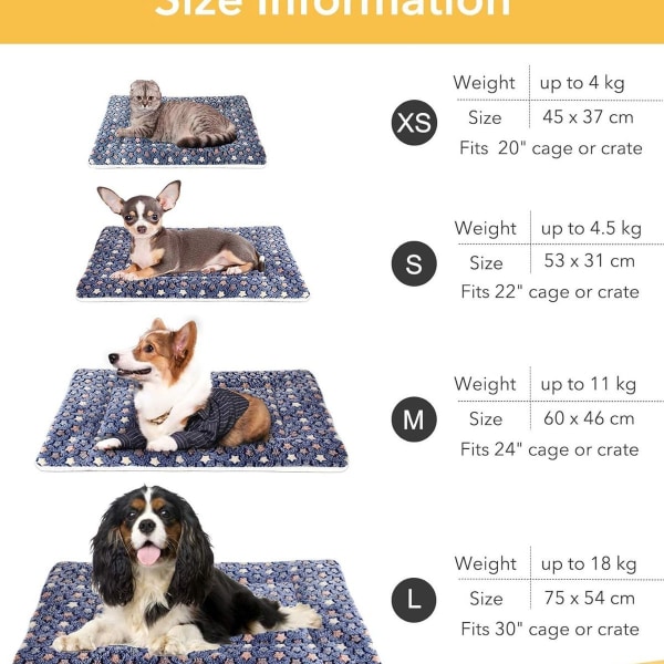 Hundeunderlag, Katteseng, Vaskbart kæledyrs pude KLB