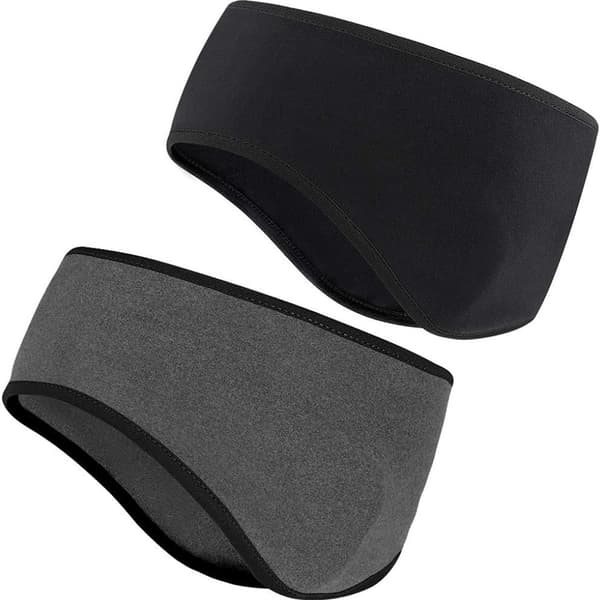 Hodebånd Vinter Hodebånd Hodebånd Sport Turban Svart + Grå KLB