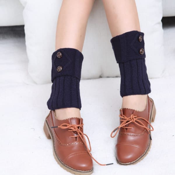 Par Varm Vinter Stickad Boot Cuff Strumpor Kort Ben Combo 3 KLB
