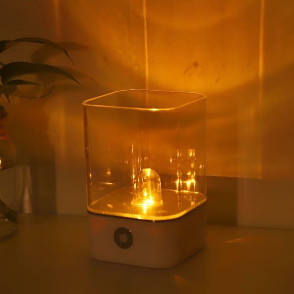 Naturlig Himalaya Salt Rock Light Touch Dimmer Switch USB KLB