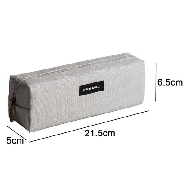 Wide Open Stationery Pencil Case, Ljusgrå Pencil Case KLB