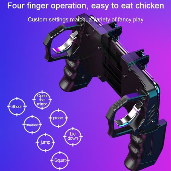Mobil spillkontroller for iOS og Android - Triggerknapper Gamepad KLB