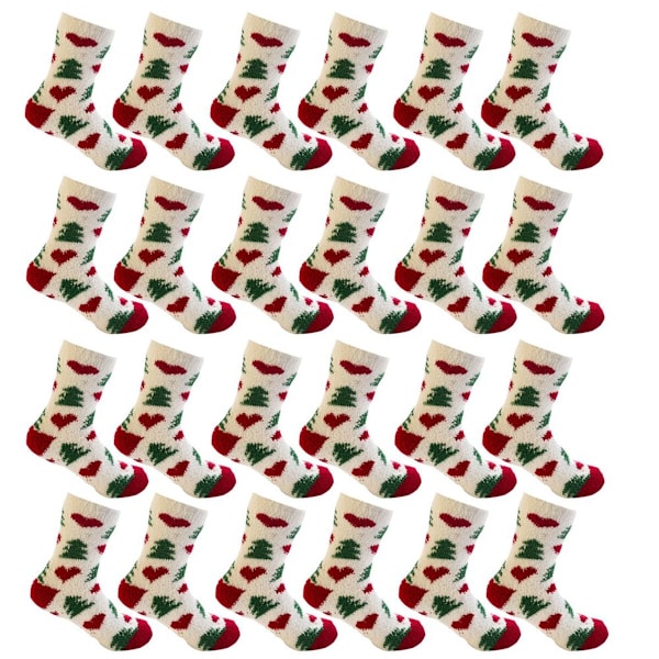 Julklappstrumpor för kvinnor flickor presenter söta roliga mysiga stil 3