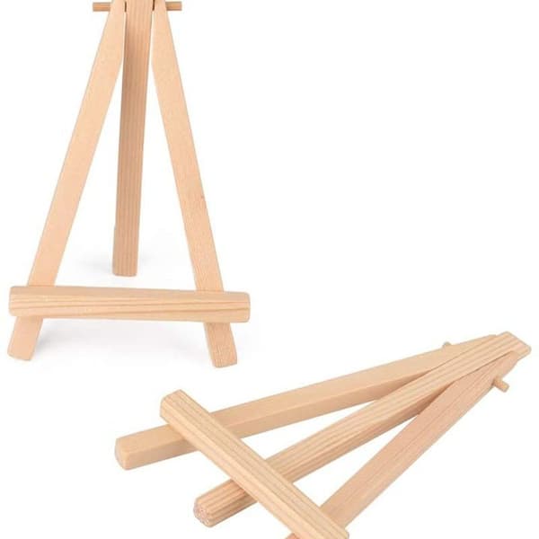 10 * Mini Staffli, Liten Trätavla Stativ, Staffli Stativ,