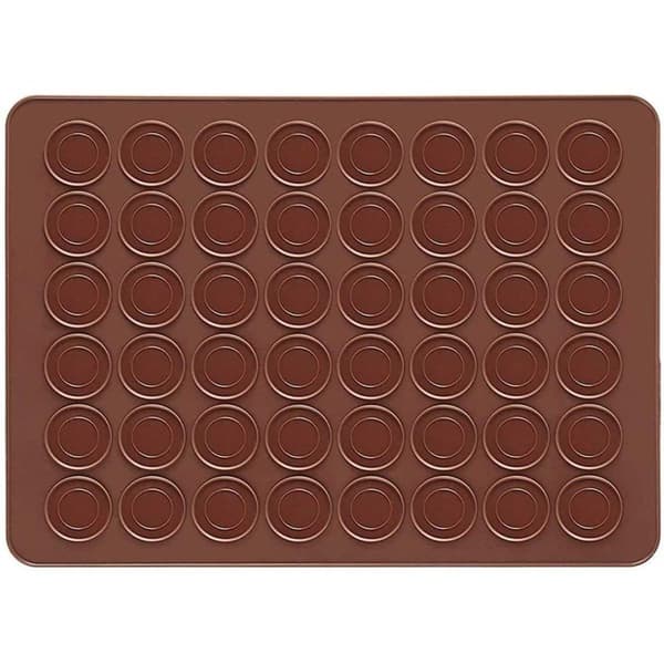 2-pack silikonbakmattor för macarons, 48 håligheter, non-stick beläggning, macarons