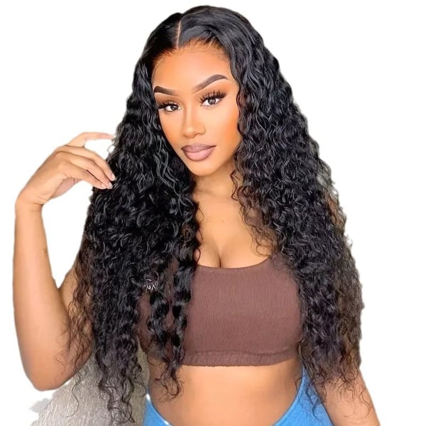 Women's wigs: Glue-free, pre-cut curly wigs in various