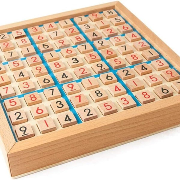 Lixada Trä Sudoku Pusselbräda - Matematiskt Hjärnspel KLB