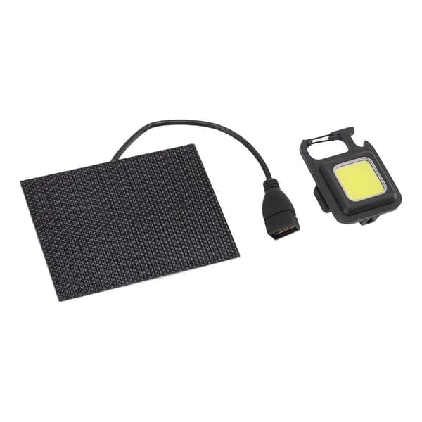 Monokrystallinsk solcelle LED-lys 5W IP68 vanntett USB KLB