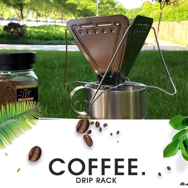 Hopfällbart kaffe, bärbart, lätt, hopfällbart