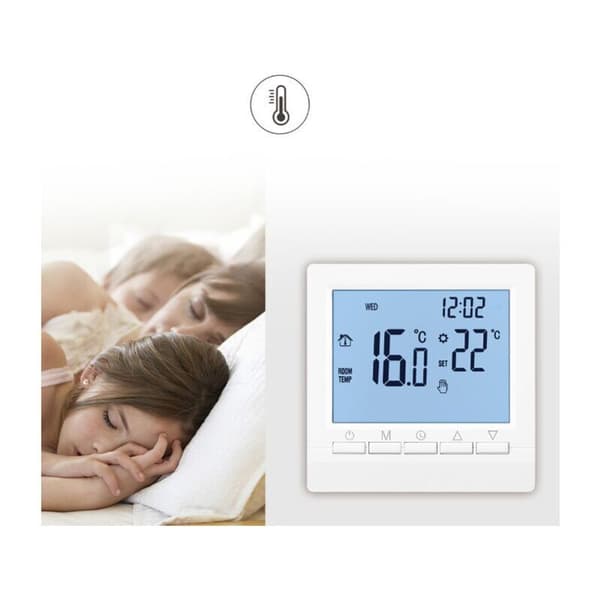 LCD-programmerad batteridriven smart termostat KLB