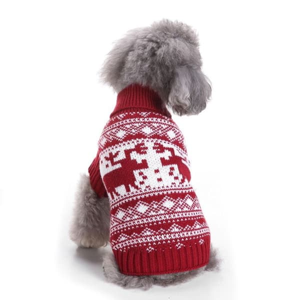 Jul husdjur vinter Xmas kläder - söt present - röd S KLB