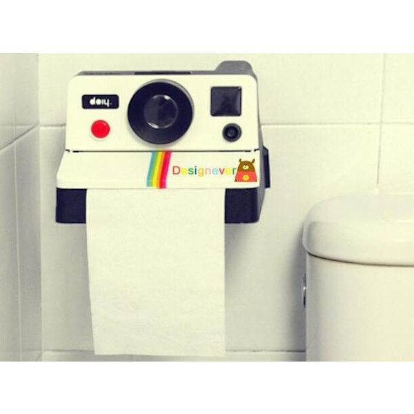 Retro-tyyliset luovat kameran muotoiset WC-paperirullan pidikkeet