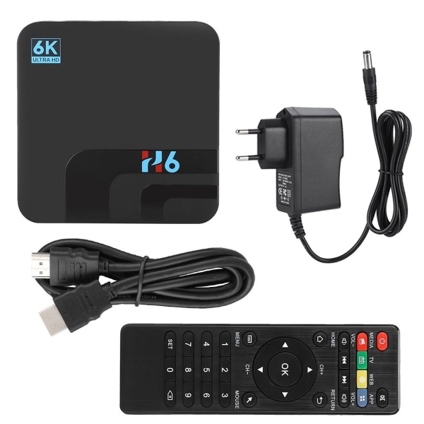 H6 4+32G Set Top TV Box VP9 Profile-2 H.265 Video Decoding KLB