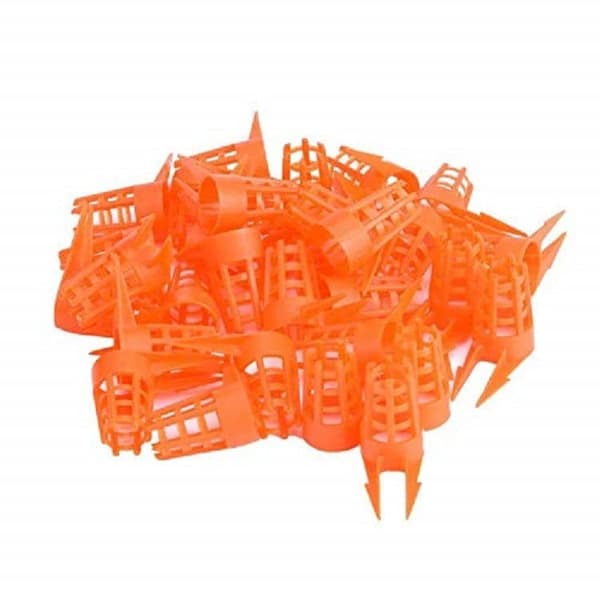 Honey Bee Comb Push-in Queen Cell Protector med tips för biodling (50 st)