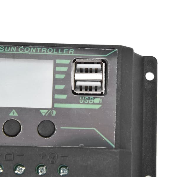 Solcellsladdnings- och urladdningsregulator, justerbar LCD-display KLB