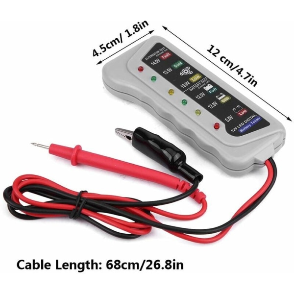 Universal 2-14.8V Bilbatteri Tester Opbevaring/Vedligeholdelsesoplader Værktøjsanalysator Værktøjskontrol til Bil Van KLB