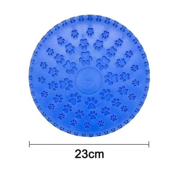 Myk hundefrisbee/hundefrisbee-skive, diameter ca. 23 cm blå KLB
