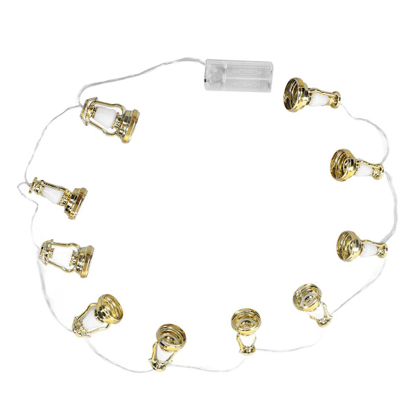Lys Kerosene Lampe Form Guld Ramadan Dekorative KLB